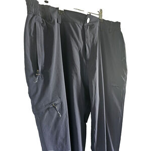 Mier Pants Womens Navy High Rise Lightweight Ripstop Water Resistant Size 16